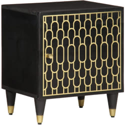 Table de chevet 40x33x46 cm Bois de manguier solide Vidaxl