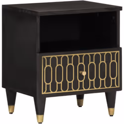 Cette table de chevet au design élégant est un supplément intemporel à votre décoration intérieure. Bois de manguier massif : ...