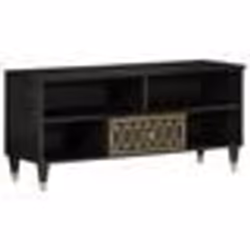 vidaXL Meuble TV 100x33x46 cm bois massif de manguier