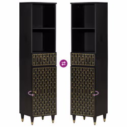 VidaXL 358342 miroir de salle de bain et armoire de rangement pour évier - Vue supplémentaire 6