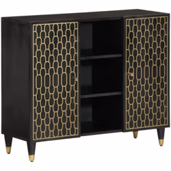 Cette armoire latérale, au look intemporel, est conçu pour être un excellent complément à votre intérieur. Bois de manguier m ...