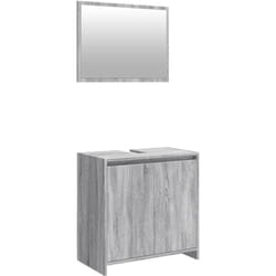 Vidaxl - Ensemble de meubles de salle de bain 2 pcs Sonoma gris