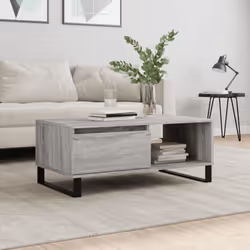 Ajoutez une touche d'élégance à votre salon avec cette élégante table basse. Matériau durable : le bois d'ingénierie est d'un ...