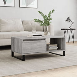 Table basse Sonoma gris 90x50x36,5 cm Bois d'ingénierie Vidaxl