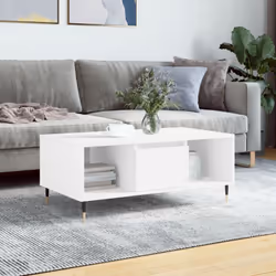 Ajoutez une touche d'élégance à votre salon avec cette élégante table basse. Matériau durable : le bois d'ingénierie est d'un ...