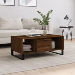 Ajoutez une touche d'élégance à votre salon avec cette élégante table basse. Matériau durable : le bois d'ingénierie est d'un ...