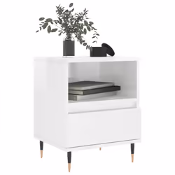 VidaXL 830609 Table de nuit et table de chevet Blanc