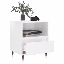 VidaXL 830609 Table de nuit et table de chevet Blanc - Vue supplémentaire 4