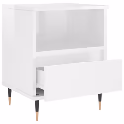 VidaXL 830609 Table de nuit et table de chevet Blanc - Vue supplémentaire 6