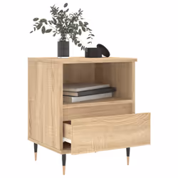 VidaXL 830611 Table de nuit et table de chevet Chêne - Vue supplémentaire 4