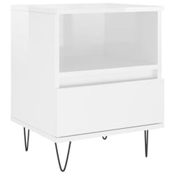VidaXL 830624 Table de nuit et table de chevet Blanc