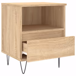 VidaXL 830626 Table de nuit et table de chevet Chêne - Vue supplémentaire 5