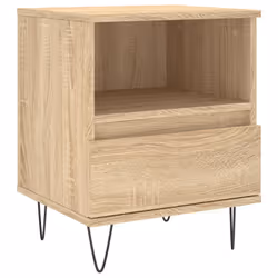 VidaXL 830627, Chêne, Métal, Bois, 400 mm, 350 mm, 500 mm, 2 pièce(s)