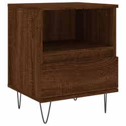 VidaXL 830635, Chêne, Métal, Bois, 400 mm, 350 mm, 500 mm, 2 pièce(s)