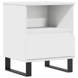 VidaXL 830636 Table de nuit et table de chevet Blanc