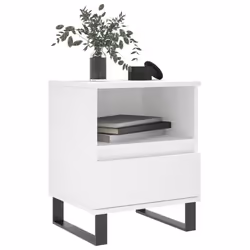 VidaXL 830636 Table de nuit et table de chevet Blanc