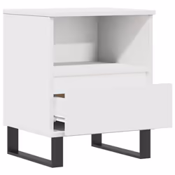 VidaXL 830637 Table de nuit et table de chevet Blanc - Vue supplémentaire 6