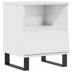 VidaXL 830640, Blanc, Métal, Bois, 400 mm, 350 mm, 500 mm, 1 pièce(s)
