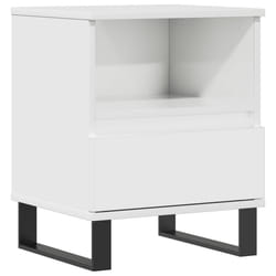 VidaXL 830640 Table de nuit et table de chevet Blanc