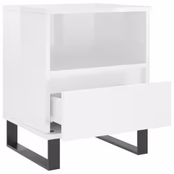 VidaXL 830640 Table de nuit et table de chevet Blanc - Vue supplémentaire 5