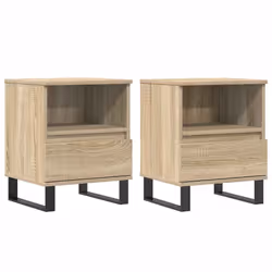 VidaXL 830643, Chêne, Métal, Bois, 400 mm, 350 mm, 500 mm, 2 pièce(s)