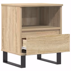 VidaXL 830643 Table de nuit et table de chevet Chêne - Vue supplémentaire 6
