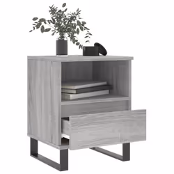 VidaXL 830648 Table de nuit et table de chevet Chêne - Vue supplémentaire 4