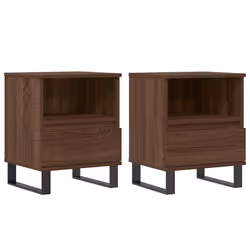 VidaXL 830651, Chêne, Métal, Bois, 400 mm, 350 mm, 500 mm, 2 pièce(s)