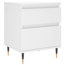 VidaXL 830652 Table de nuit et table de chevet Blanc