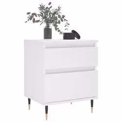 VidaXL 830652 Table de nuit et table de chevet Blanc - Vue supplémentaire 4