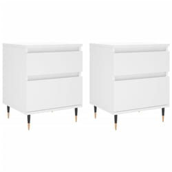 VidaXL 830653 Table de nuit et table de chevet Blanc