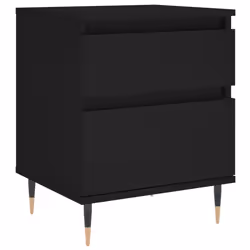 VidaXL 830655, Noir, Métal, Bois, 400 mm, 350 mm, 500 mm, 2 pièce(s)
