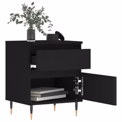 VidaXL 830655 Table de nuit et table de chevet Noir