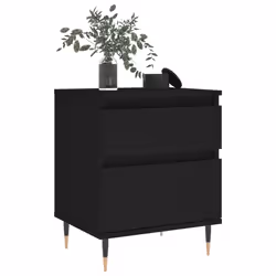 VidaXL 830655 Table de nuit et table de chevet Noir - Vue supplémentaire 4