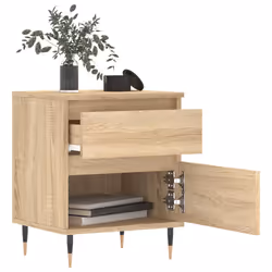 VidaXL 830659 Table de nuit et table de chevet Chêne - Vue supplémentaire 4