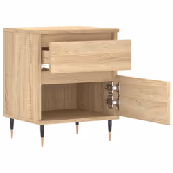 VidaXL 830659 Table de nuit et table de chevet Chêne - Vue supplémentaire 7