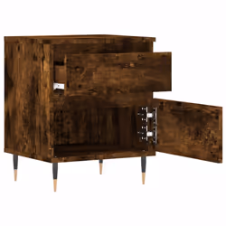 VidaXL 830662 Table de nuit et table de chevet Chêne - Vue supplémentaire 6