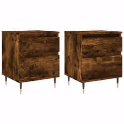 VidaXL 830663, Chêne, Métal, Bois, 400 mm, 350 mm, 500 mm, 2 pièce(s)