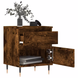 VidaXL 830663 Table de nuit et table de chevet Chêne - Vue supplémentaire 4