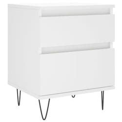 VidaXL 830668 Table de nuit et table de chevet Blanc