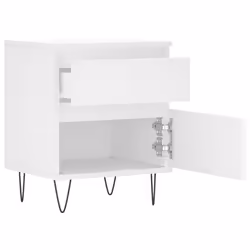 VidaXL 830668 Table de nuit et table de chevet Blanc - Vue supplémentaire 5