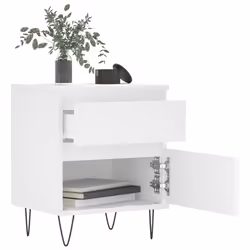 VidaXL 830669 Table de nuit et table de chevet Blanc