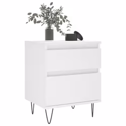 VidaXL 830669 Table de nuit et table de chevet Blanc - Vue supplémentaire 4