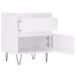 VidaXL 830669 Table de nuit et table de chevet Blanc - Vue supplémentaire 5