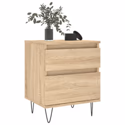 VidaXL 830674 Table de nuit et table de chevet Chêne - Vue supplémentaire 4