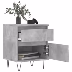 VidaXL 830677 Table de nuit et table de chevet Couleur du béton - Vue supplémentaire 4