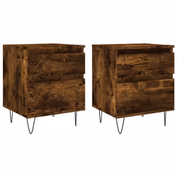 VidaXL 830679, Chêne, Métal, Bois, 400 mm, 350 mm, 500 mm, 2 pièce(s)