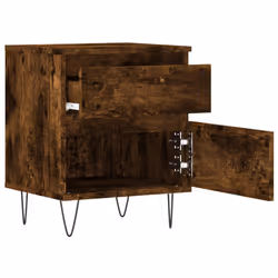 VidaXL 830679 Table de nuit et table de chevet Chêne - Vue supplémentaire 7