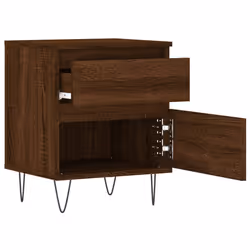 VidaXL 830683 Table de nuit et table de chevet Chêne - Vue supplémentaire 7