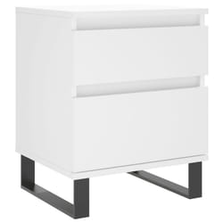 VidaXL 830684 Table de nuit et table de chevet Blanc